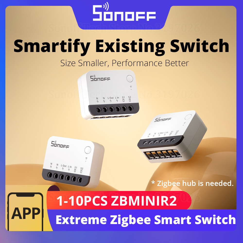 Sonoff - مفتاح ذكي SONOFF ZBMINIR2 بتقنية Zigbee