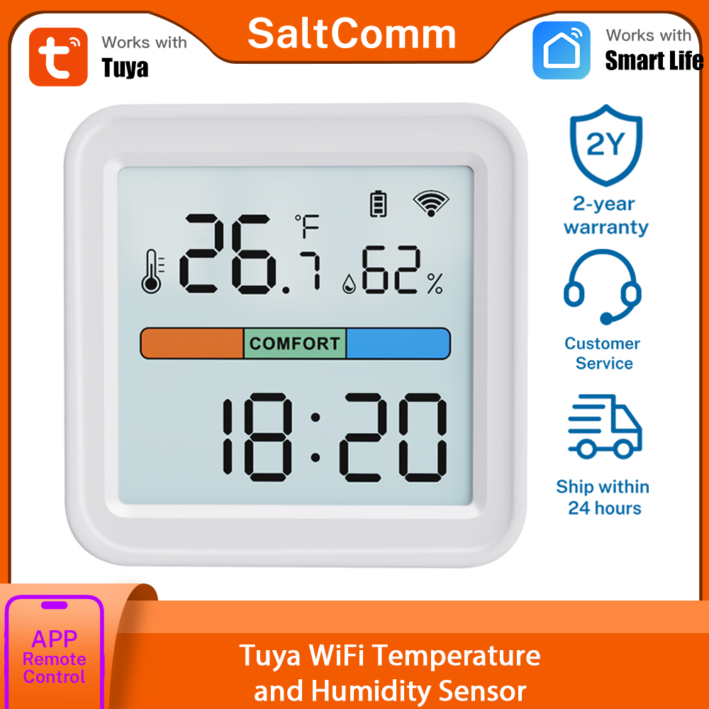 Home Assistant Tuya - جهاز استشعار درجة الحرارة والرطوبة الجديد