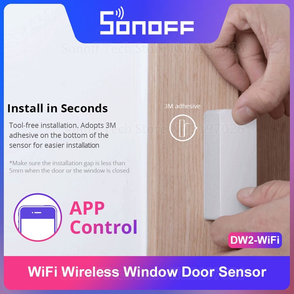 Sonoff - Sonoff DW2-WiFi اللاسلكية الأمن الباب/نافذة الاستشعار