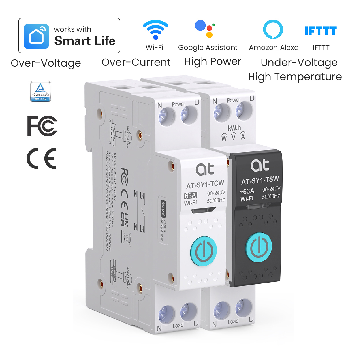Smart Relay Tuya - Tuya WiFi قطاع دارة ذكي 1P