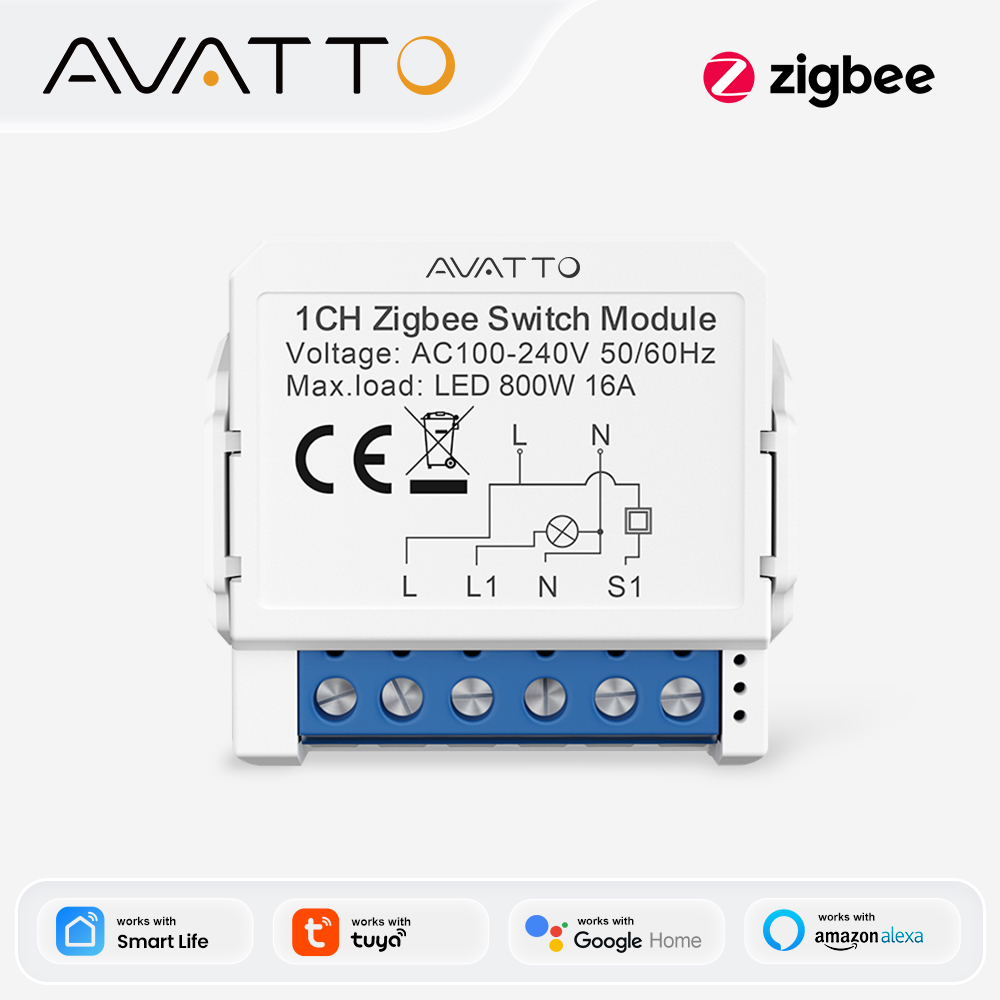 Tuya 4 Channel - AVATTO زيجبي تويا 1/2/3/4 عصابة مفتاح