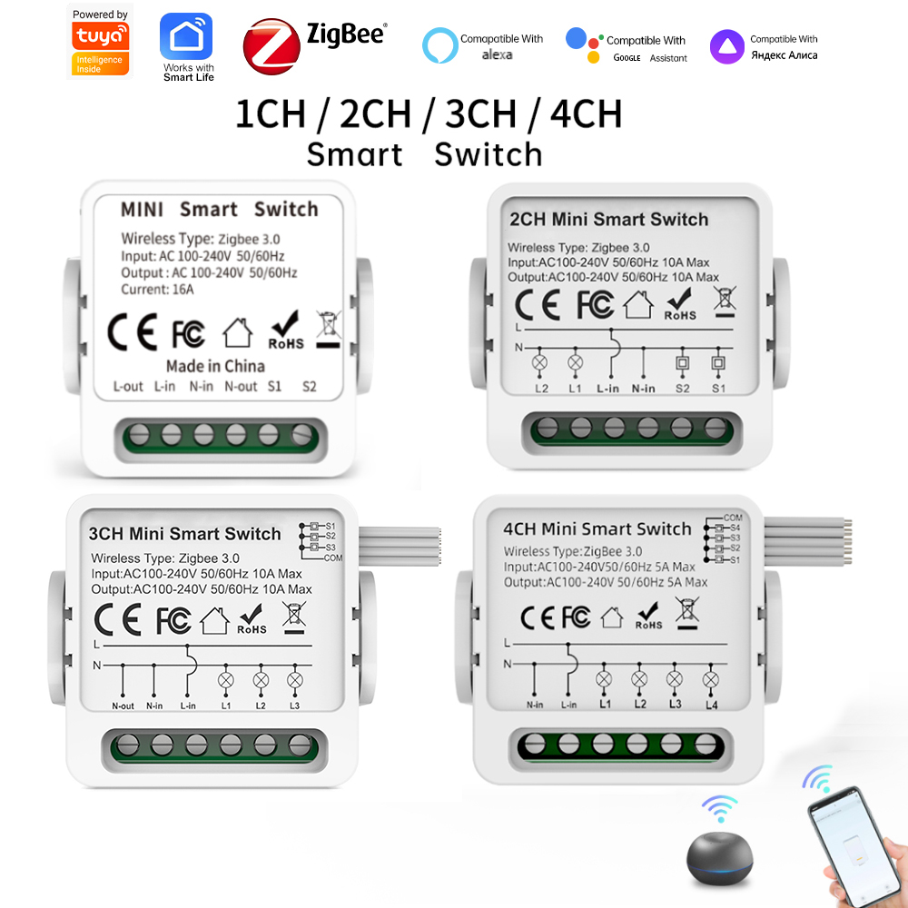 Smart Relay Tuya - مفتاح ذكي Tuya Zigbee 3.0 بـ