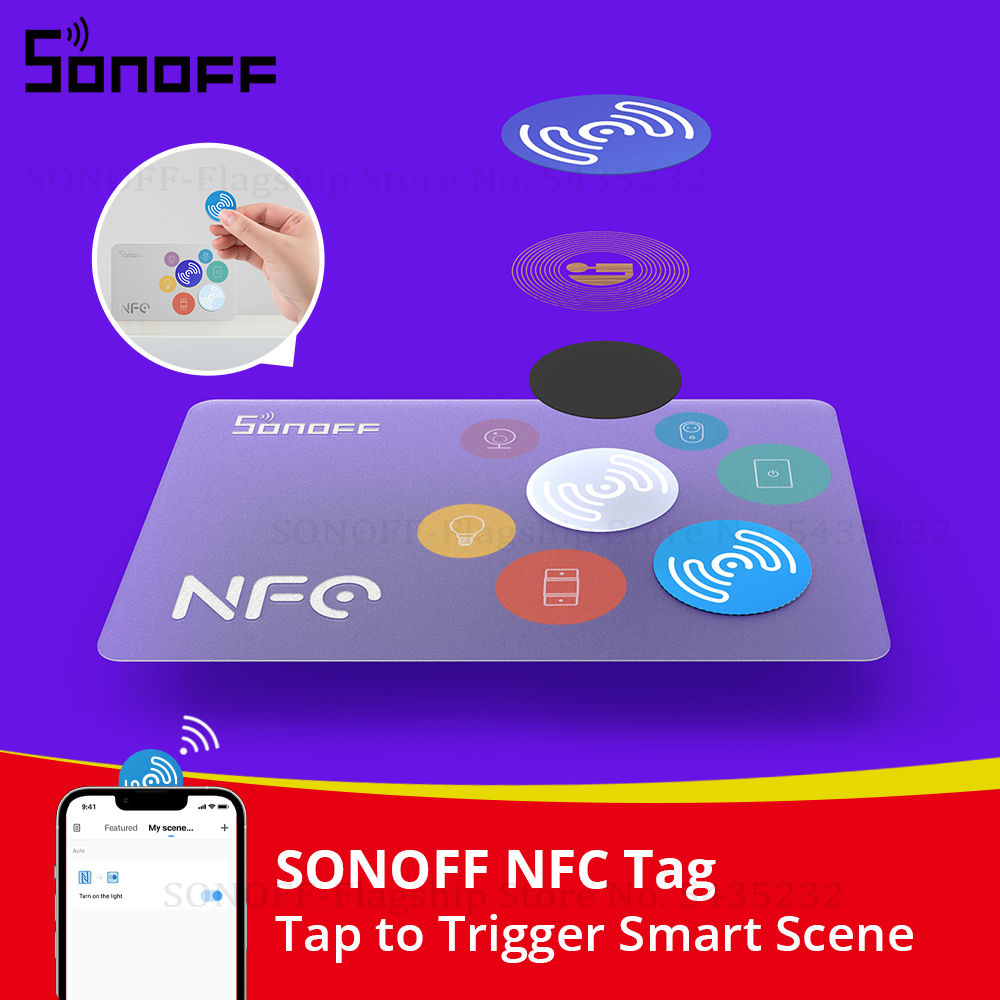 Sonoff - ملصق SONOFF NFC Ntag215 بتردد 13.56