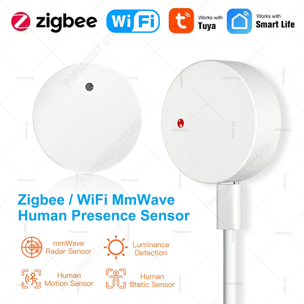 Home Assistant Tuya - زيجبي واي فاي MmWave وجود الإنسان