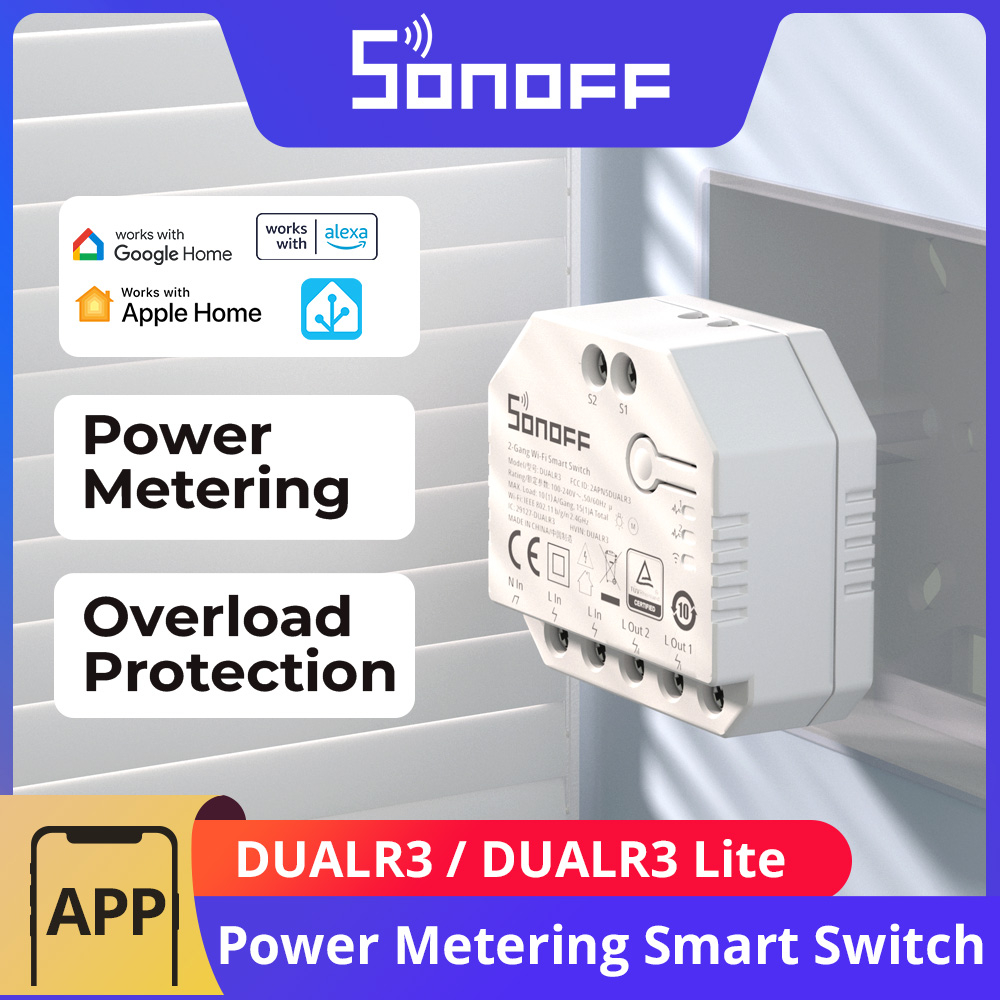 Sonoff Mini R4 - وحدة تحكم ذكية SONOFF DUALR3 /