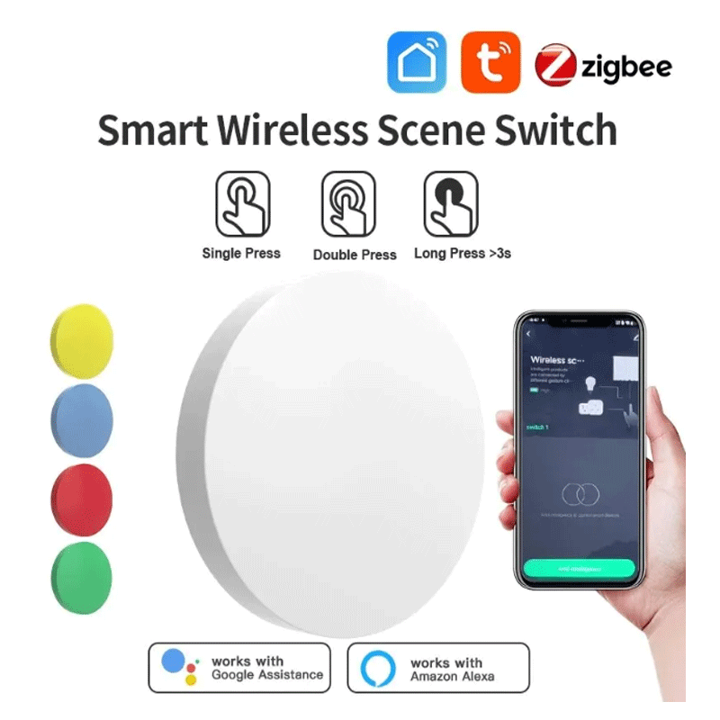 زر ذكي لاسلكي من تويا زيجبي لل - مراجعة Home Assistant Tuya وسعره