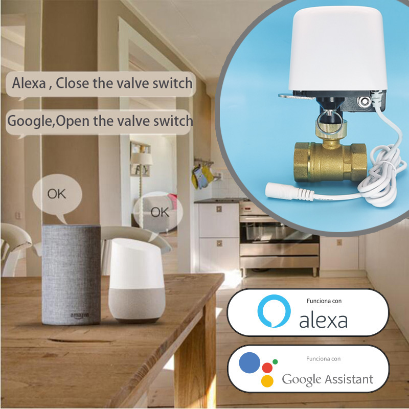صمام مياه ذكي 1/2 بوصة 3/4 بوص - مراجعة Home Assistant Tuya وسعره