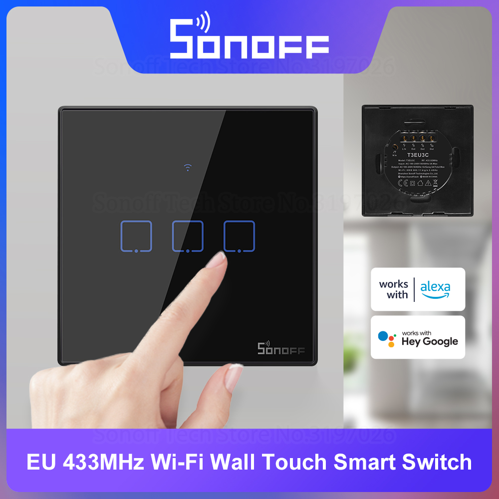 جهاز SONOFF T3EU يعمل باللمس ا - مراجعة Sonoff Basic وسعره