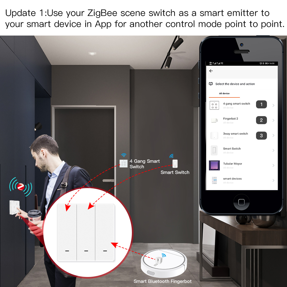 MOES Tuya ZigBee المشهد التبدي - مراجعة Smart Relay Tuya وسعره