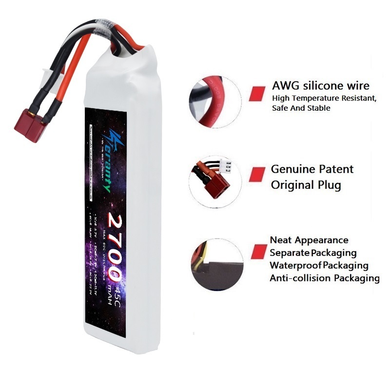 بطارية ليبو بمقبس T ، RC ، FPV - مراجعة Shelly Plug وسعره