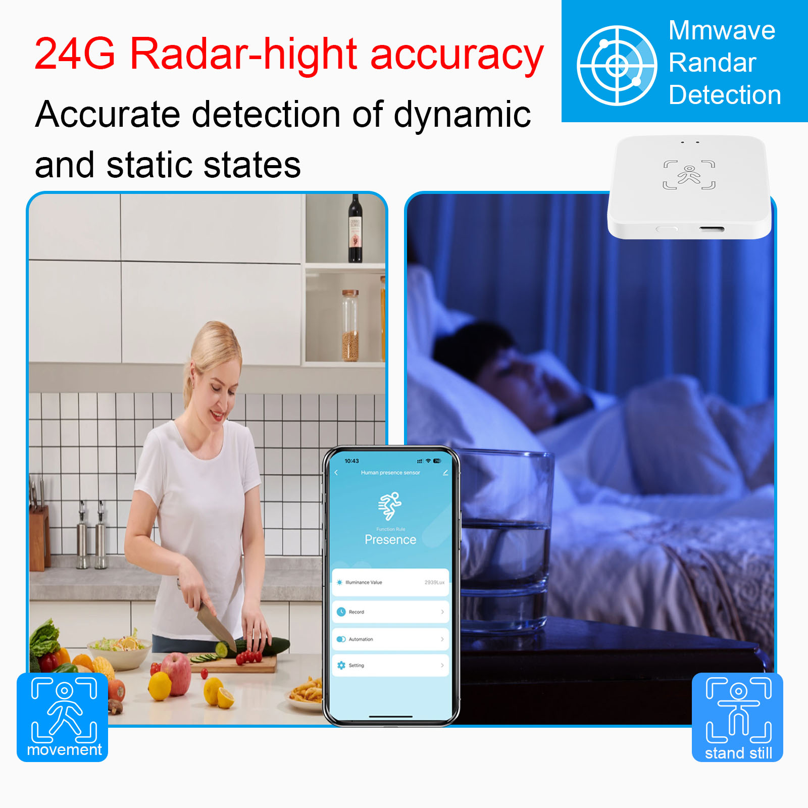 Tuya WiFi / Zigbee كاشف الوجود - مراجعة Home Assistant Tuya وسعره