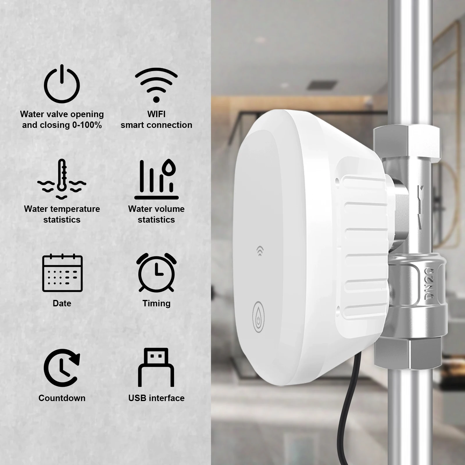 صمام مياه ذكي يتحكم به عبر الو - مراجعة Home Assistant Tuya وسعره