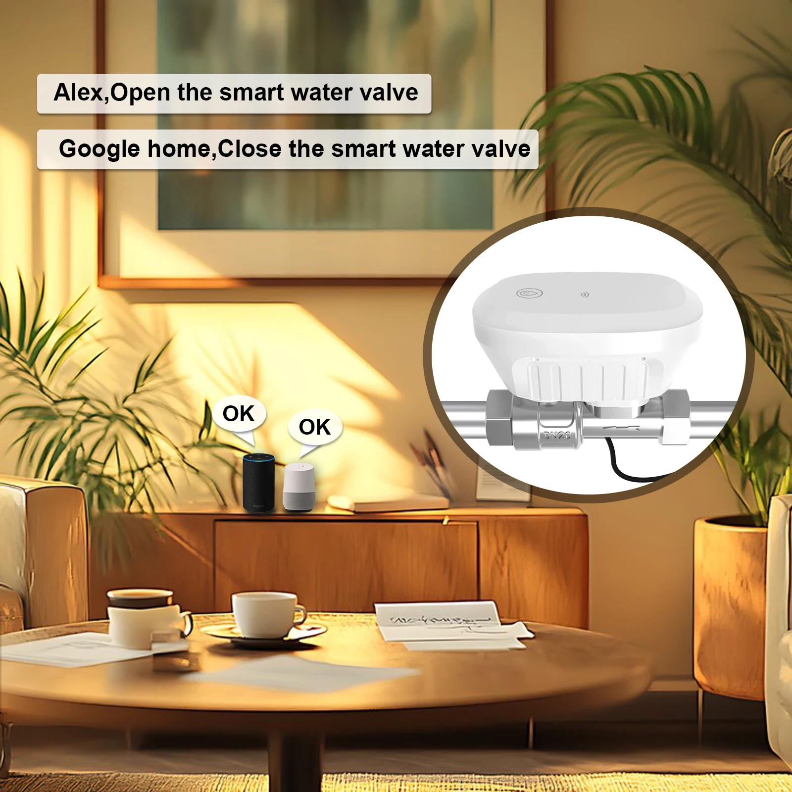 صمام مياه ذكي يتحكم به عبر الو - مراجعة Home Assistant Tuya وسعره