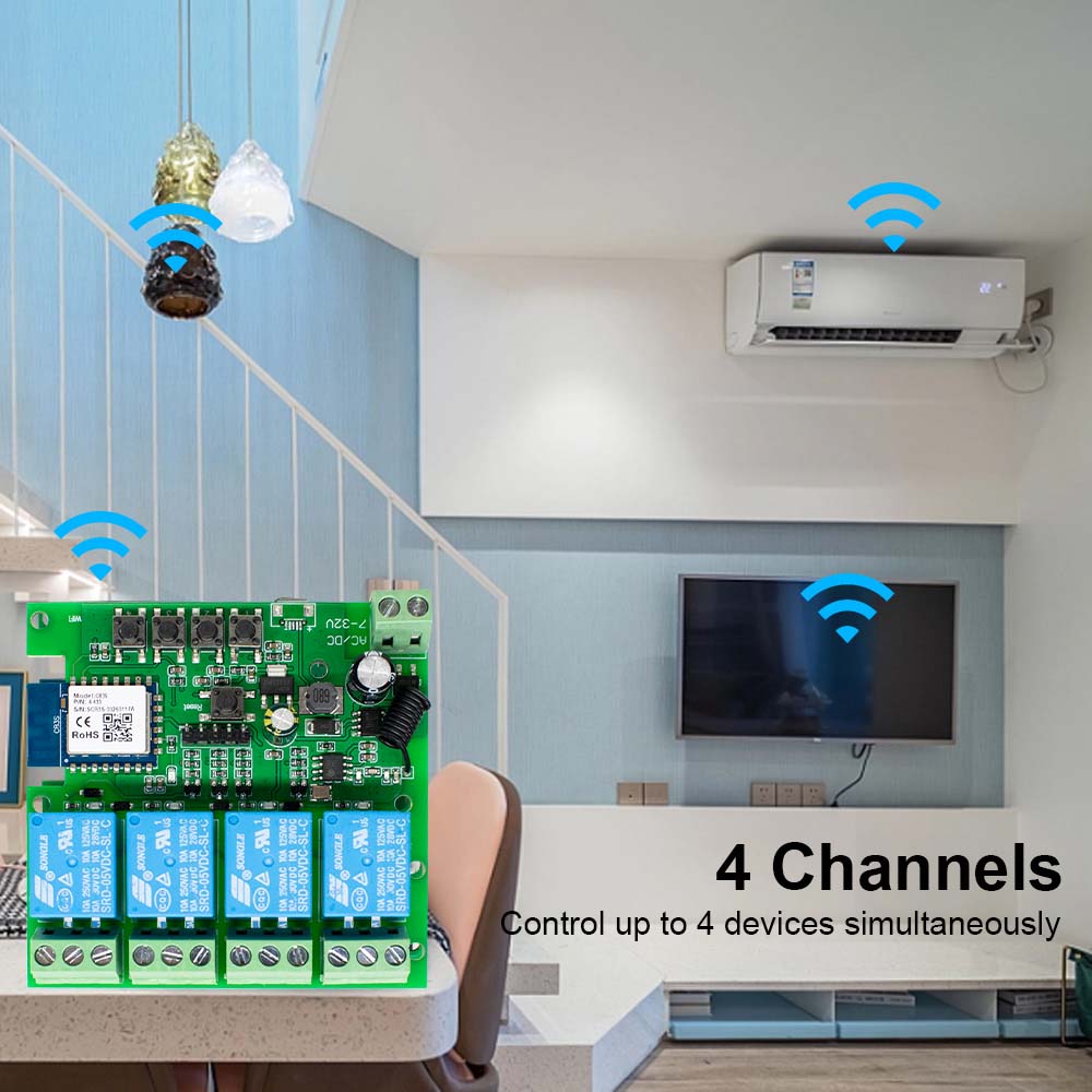 وحدة تحكم ذكية لاسلكية 4 قنوات - مراجعة Tuya 4 Channel وسعره