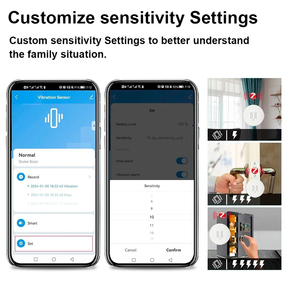 جهاز استشعار الاهتزاز والإمالة - مراجعة Home Assistant Tuya وسعره
