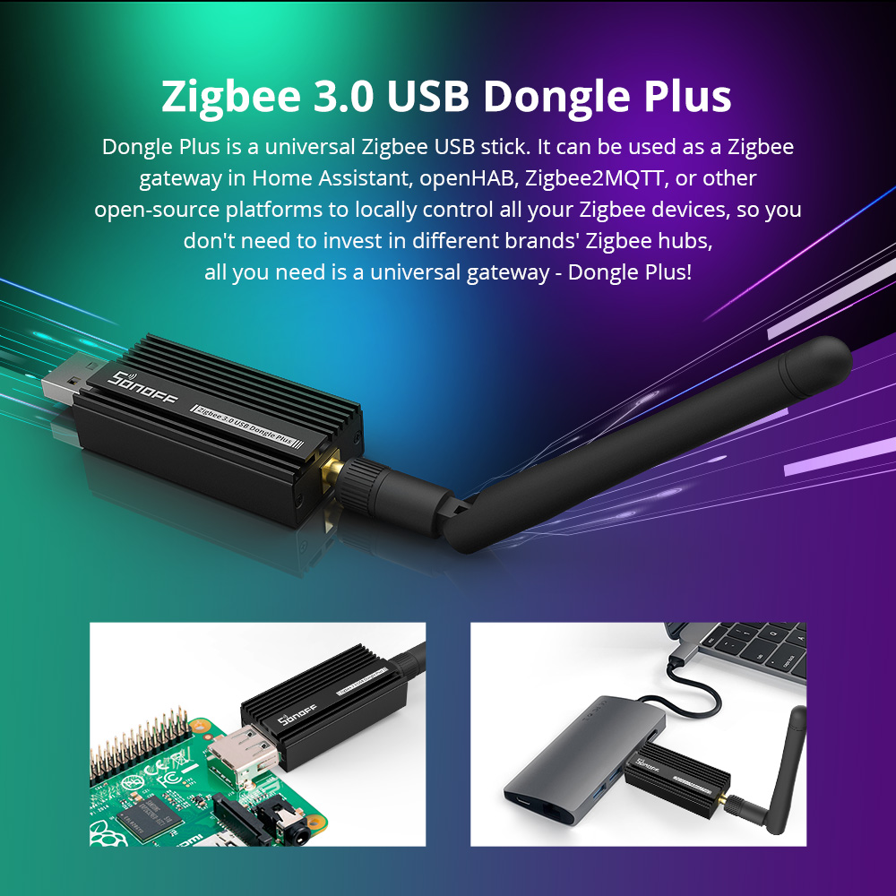 دونجل USB ذكي SONOFF Zigbee 3. - مراجعة Sonoff وسعره