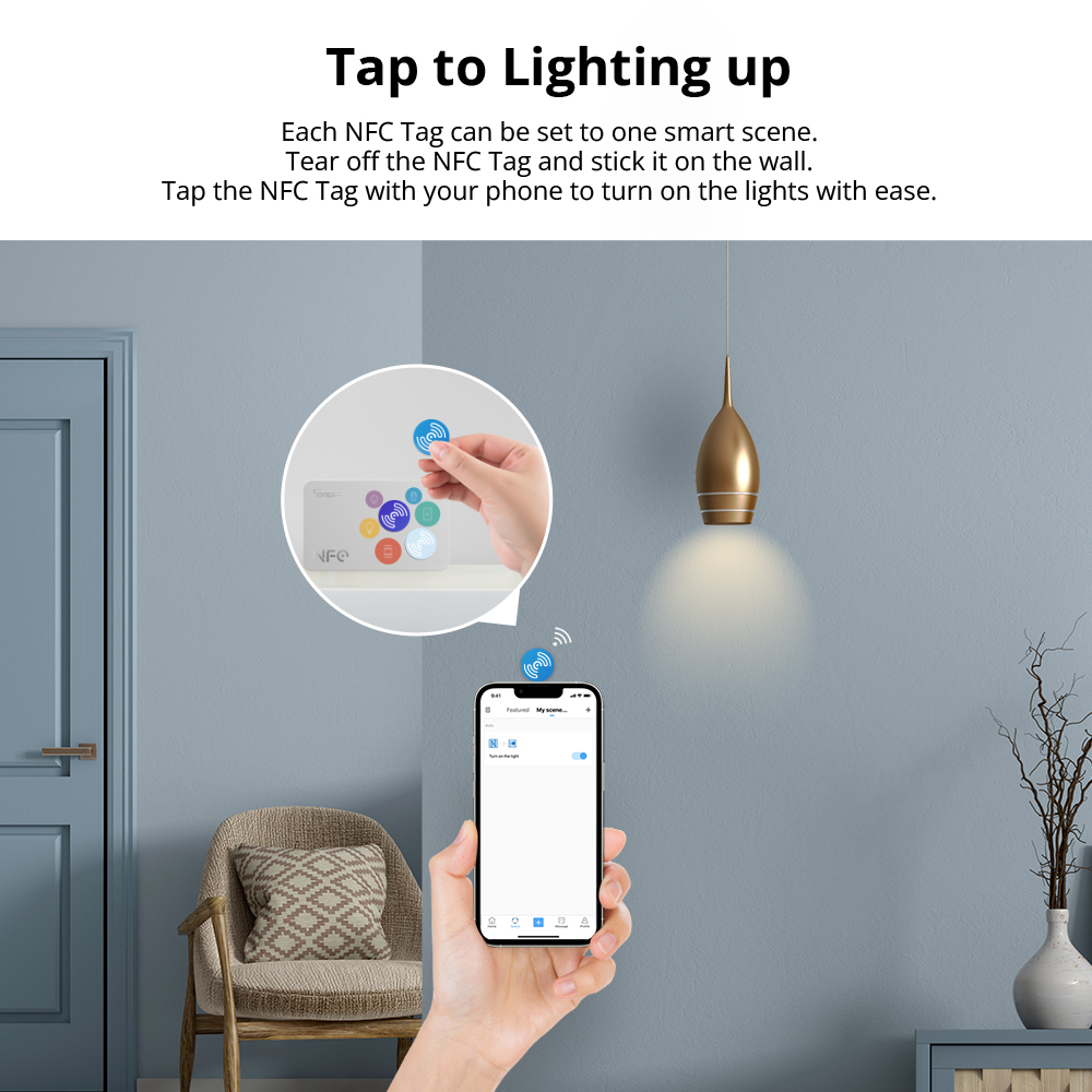 ملصق SONOFF NFC Ntag215 بتردد  - مراجعة Sonoff وسعره