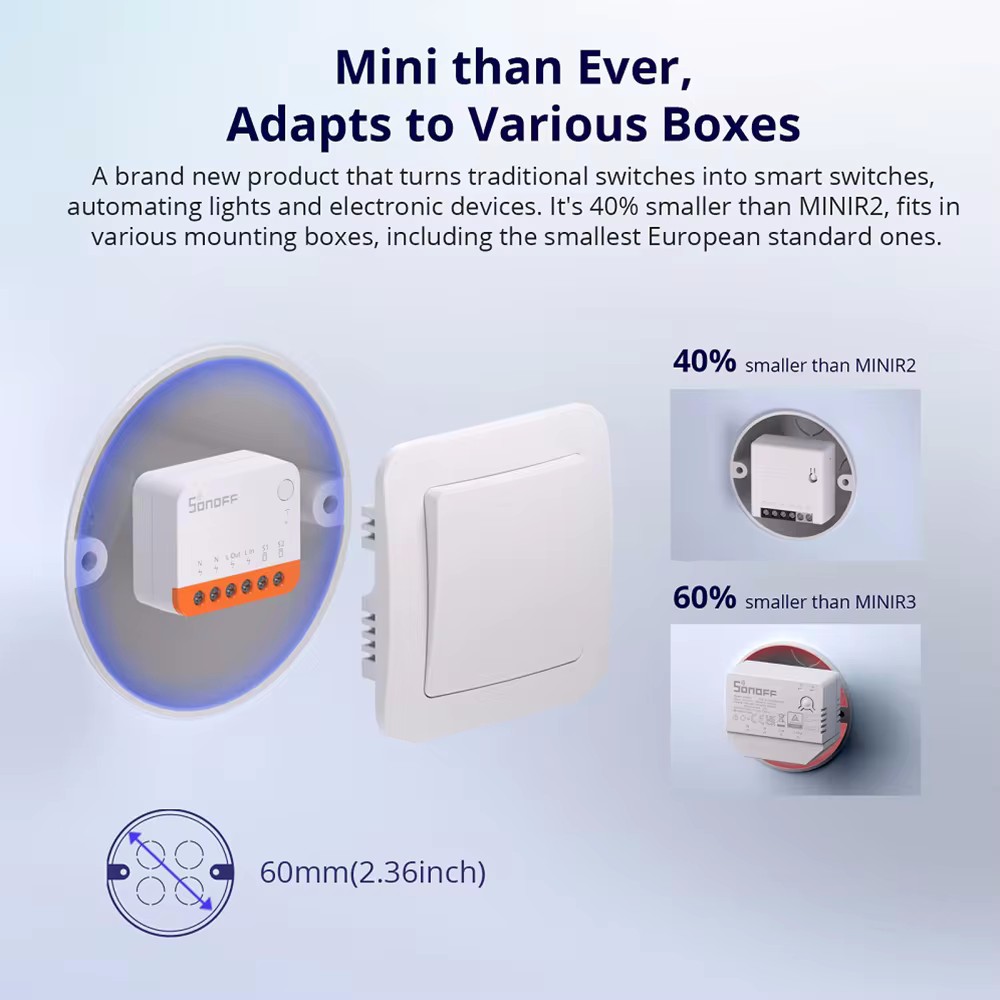 مفتاح واي فاي ذكي SONOFF Mini  - مراجعة Sonoff Mini R4 وسعره